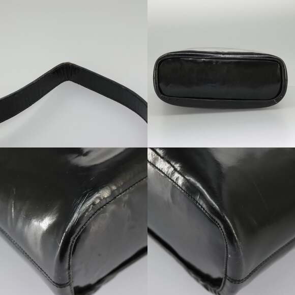 CELINE Shoulder Bag Enamel Black - Picture 10 of 13